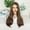 2, variant on Women's long layered wig, natural wave wig, human hair side parting, heat resistant, lightweight, tangle free, suitable for daily use and clothing