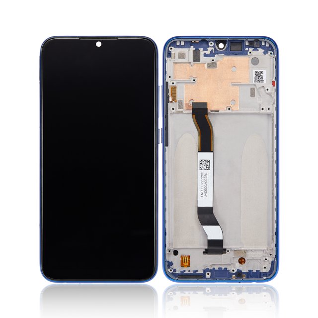 Assemblage LCD de Remplacement avec Cadre Compatible pour Xiaomi Redmi Note 8 (Reconditionné) (Bleu Neptune)