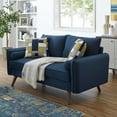 thumbnail image 3 of Modway Revive Upholstered Fabric Loveseat in Azure, 3 of 9