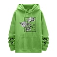 thumbnail image 4 of MHFRRA Sudadera con Capucha y Estampado Floral para Hombre, Informal, con Cordón y Manga Larga Azul claro, 4 of 4