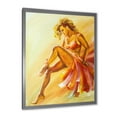 thumbnail image 2 of Designart 'Warm Coloured Flamenco Woman Dancer' Modern Framed Art Print, 2 of 4