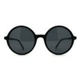 thumbnail image 1 of Round Circle Lens Wizard Plastic Mod Fashion Sunglasses Matte Black, 1 of 4