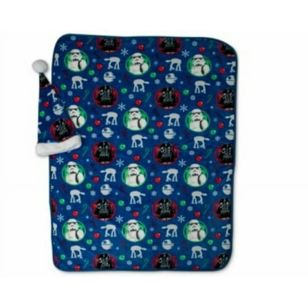Disney 2-Pc. Travel Blanket & Santa Hat Set, Multi, 70X52