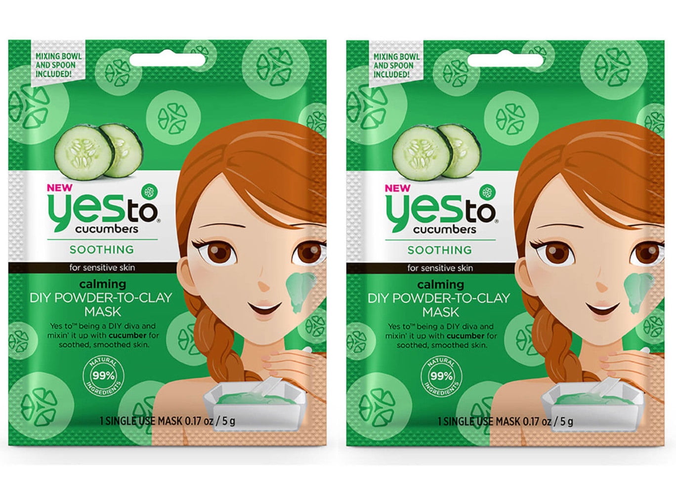 Yes To Cubers Soothing For Sensitive Skin Calming Diy Powder Sensitive Skin Calming Diy Powder