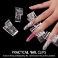 thumbnail image 3 of Arealer 132PCs Ongles Double Formes Kit Nail Art Extension Forme Outil Réutilisables Ongles Clips Pinces à Brosse Double-Extrémité Cueilleur Limes à Ongles pour Bricolage Nail Art, 3 of 7