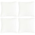thumbnail image 1 of Unique Bargains Housse de Coussin en Velours avec Pompons pour Canapé-Lit 4 Pcs, 1 of 10