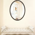 thumbnail image 2 of OVALCREST - London Framed Oval Mirror - Black Walnut 17 1/8" x 21 1/8", 2 of 7