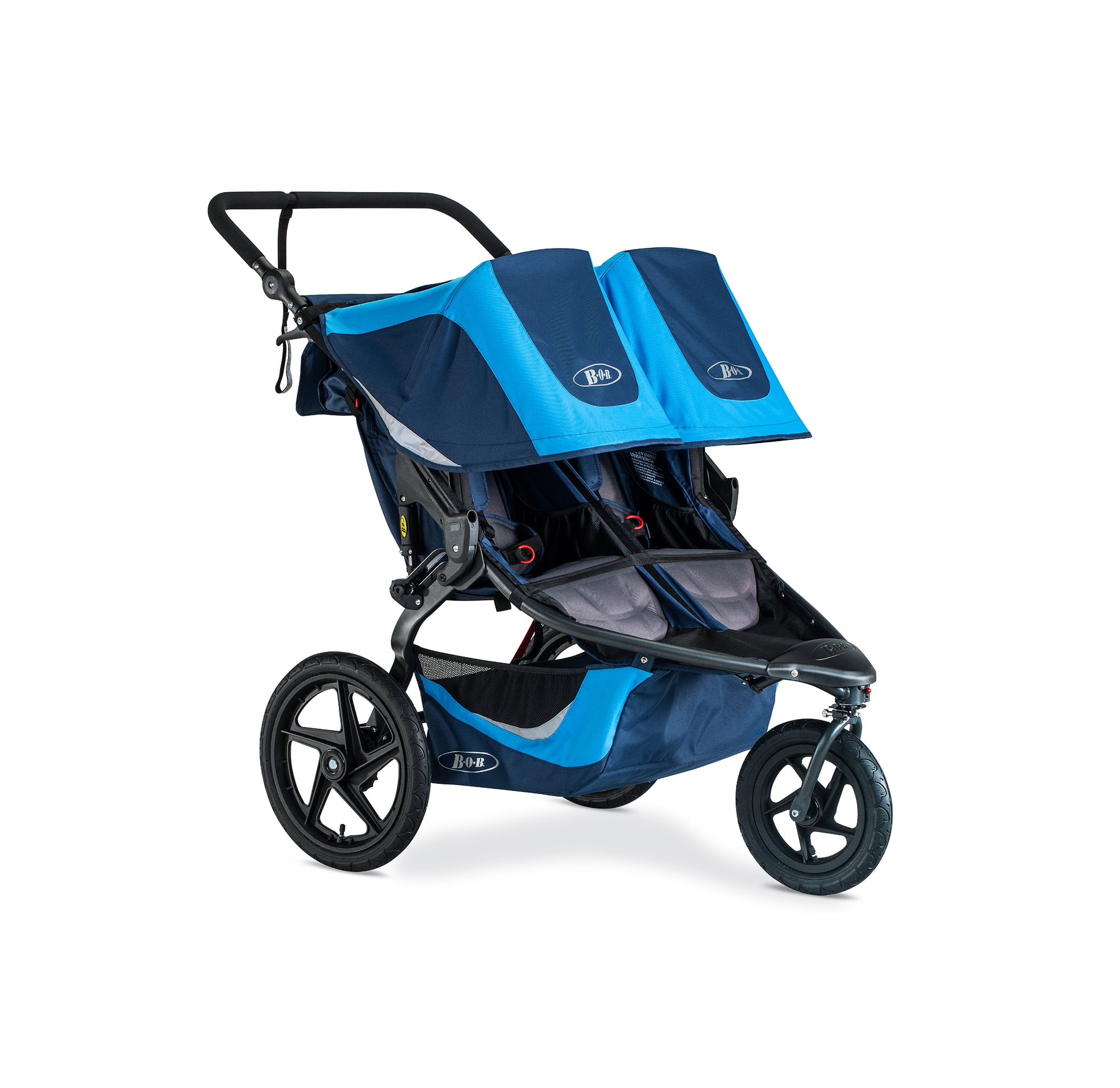 bob double stroller blue