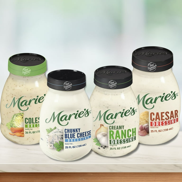 Marie's Chunky Blue Cheese Salad Dressing & Dip, 25oz Jar, Gluten-free,  Keto Friendly Condiment - Walmart.com