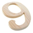 thumbnail image 2 of Unfinished Wooden Playball Italic Number 9 (6.25 Inches), 2 of 2