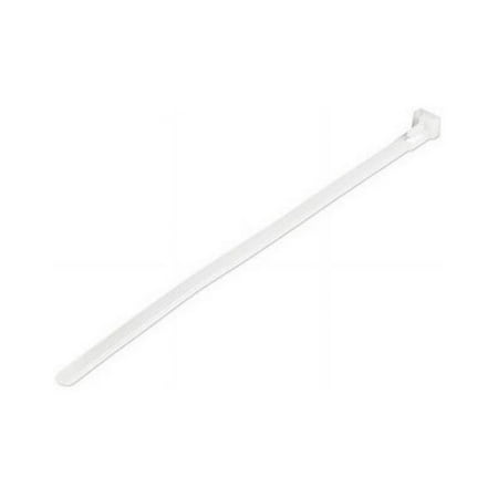 UPC: 0841567001020 | 4XEM 100 Pack 10  Cable Ties White Medium Nylon/Plastic Zip Tie 4X10ZIPTIE100W