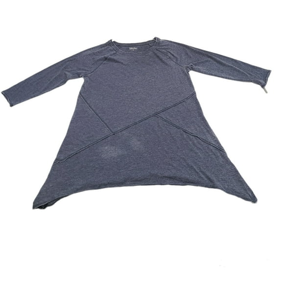 Calvin Klein Womens Long Sleeves Top,Navy,Medium
