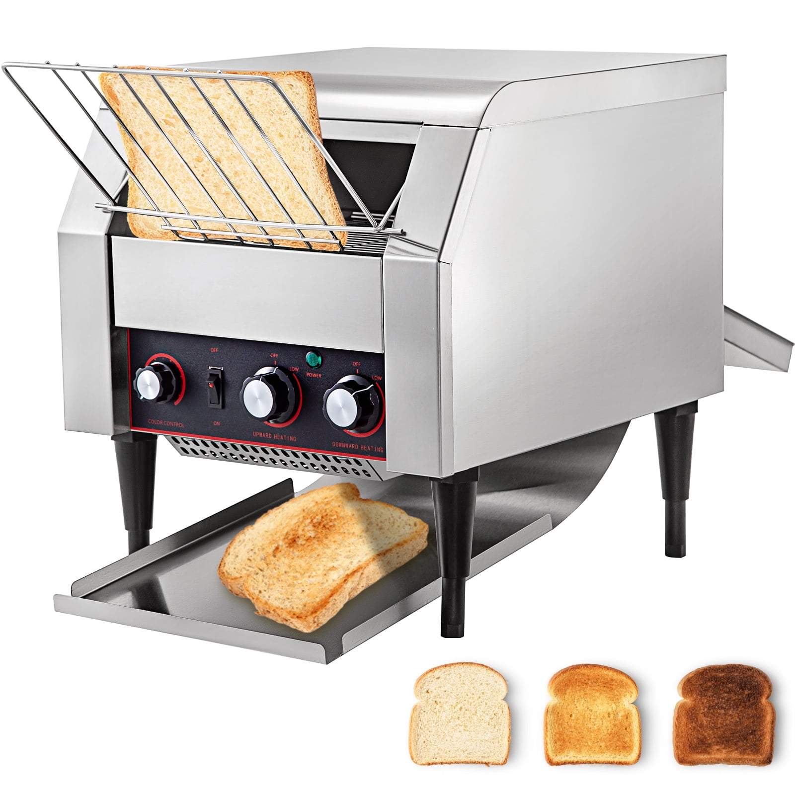 Commercial Toaster Conveyor Restaurant Toaster for Bun Bagel Roller Bread 150slices/h Heavy Duty Industrial Toasters Steamers Efficient Stainless Steel Toster Quality Belt Toaster Hotel Restaurants