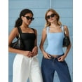 thumbnail image 6 of Women'S Square Neck Sleeveless Tank Tops, 6 of 7
