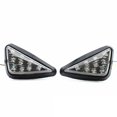 thumbnail image 1 of Indicadores LED para motocicleta/luces de señal de giro, 2 piezas, luces de señal LED para motocicleta, señal de giro empotrada triangular, 1 of 5