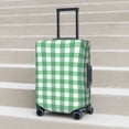 thumbnail image 5 of Gingham White green plaids checkered Luggage Cover Anti Scratch, Elastic Suitcase Protector Suitcase Covers for Luggage Fits 18-32 Inch Luggage, 5 of 5