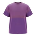 thumbnail image 4 of CFLVAEK Mens Tshirts Cotton Short Sleeve T Shirts Casual Summer Round Neck Tshirt Fashion Gradient Graphic Tees Purple M, 4 of 5