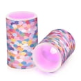 thumbnail image 7 of Yayeee Flameless Candles with Remote Flickering Battery Operated Multi Color Changing, Yellow Colorful Circles, 7 of 7