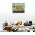 thumbnail image 4 of Sunflower Decor Wall Art Farmhouse Christian Hymn It Is Well With My Soul Butterfly Pictures Wall Decor Canvas Prints For Kitchen Bathroom Living Room Bedroom Framed 16"x12", 4 of 6