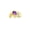 AMETHYST, variant on Men's Rings 14K Yellow Gold Ring - Timeless Pear Shape Cabochone Gemstone & Diamonds - Tear Drop Cabochon EMERALD Rings For Men Size 11