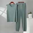 thumbnail image 3 of VBVC Men's and Men's Plus Sleeveless Drawstring Loungewear Set with Pockets,Soft Modal Tank Top and Jogger Pant For Men,Green,L-5XL, 3 of 6