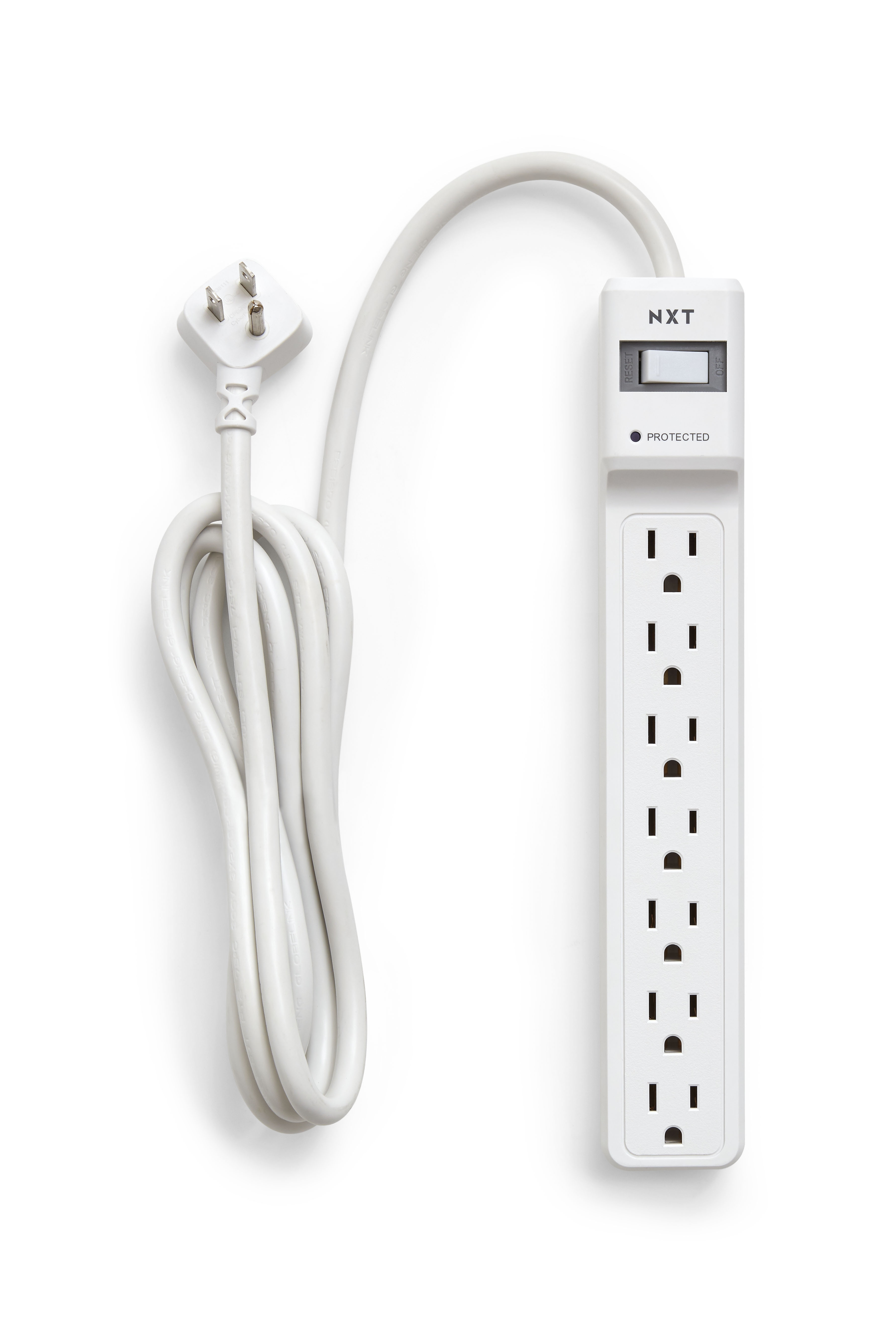 NXT Technologies 7Outlet Surge Protector, 6ft Cord, 1200 Joules
