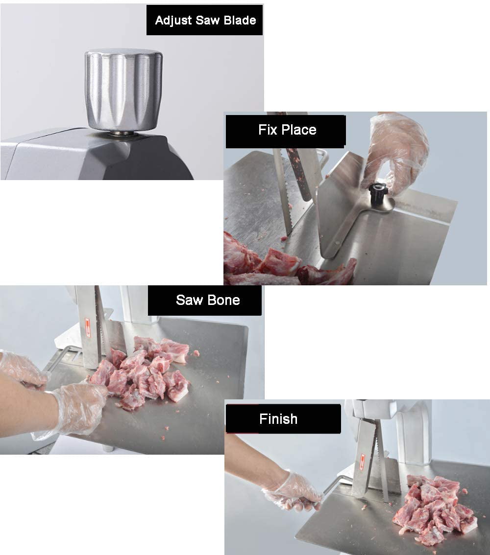  Bavnnro Meat Slicer Manual Ribs Meat Chopper Bone Cutter for  Fish Chicken Beef Frozen Meat Vegetables Deli Food Slicer Slicing Machine  for Home Cooking and Commercial Cooking (KD0295) : Home 