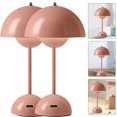 thumbnail image 2 of Lámpara Decorativa Nocturna Táctil USB Retro para Habitación Y Cafetería Rosa 2 Uds Cgtredaw, 2 of 2