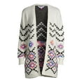 thumbnail image 6 of No Boundaries Juniors' Print Cardigan, 6 of 6
