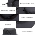 thumbnail image 3 of Fisherman Sun Hat UPF 50+ Protection Wide Brim Hat with Breathable Mesh Neck Flap for Outdoor Man, 3 of 7