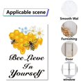 thumbnail image 4 of Bee Wall Decals Honey Bee Window Clings Sunflower Wall Decor Sticker Inspirational Quotes Wall Decals Peel and Stick for Home Office Nursery Birthday Party Fridge Bedroom Bathroom Supply, 4 of 6