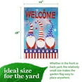 thumbnail image 3 of G128 Garden Flag Patriotic Decoration Welcome 3 Patriotic Gnomes 12"x18", 3 of 8