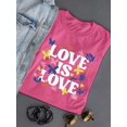 thumbnail image 3 of Love Is Love Lgbtq Pride Tee T-shirt Color Women's, 3 of 3