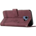 thumbnail image 2 of Compatible with Samsung Galaxy S9 Case, Galaxy S9 Wallet case with Card Holder Kickstand Magnetic Leather Flip Shockproof Protective Case for Samsung Galaxy S9 Red Wine HX, 2 of 16