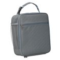 thumbnail image 3 of Insulated Food Box Bags Lunch Box Container with Zipper Handbag Picnic Bag Pouch Grey, 3 of 9