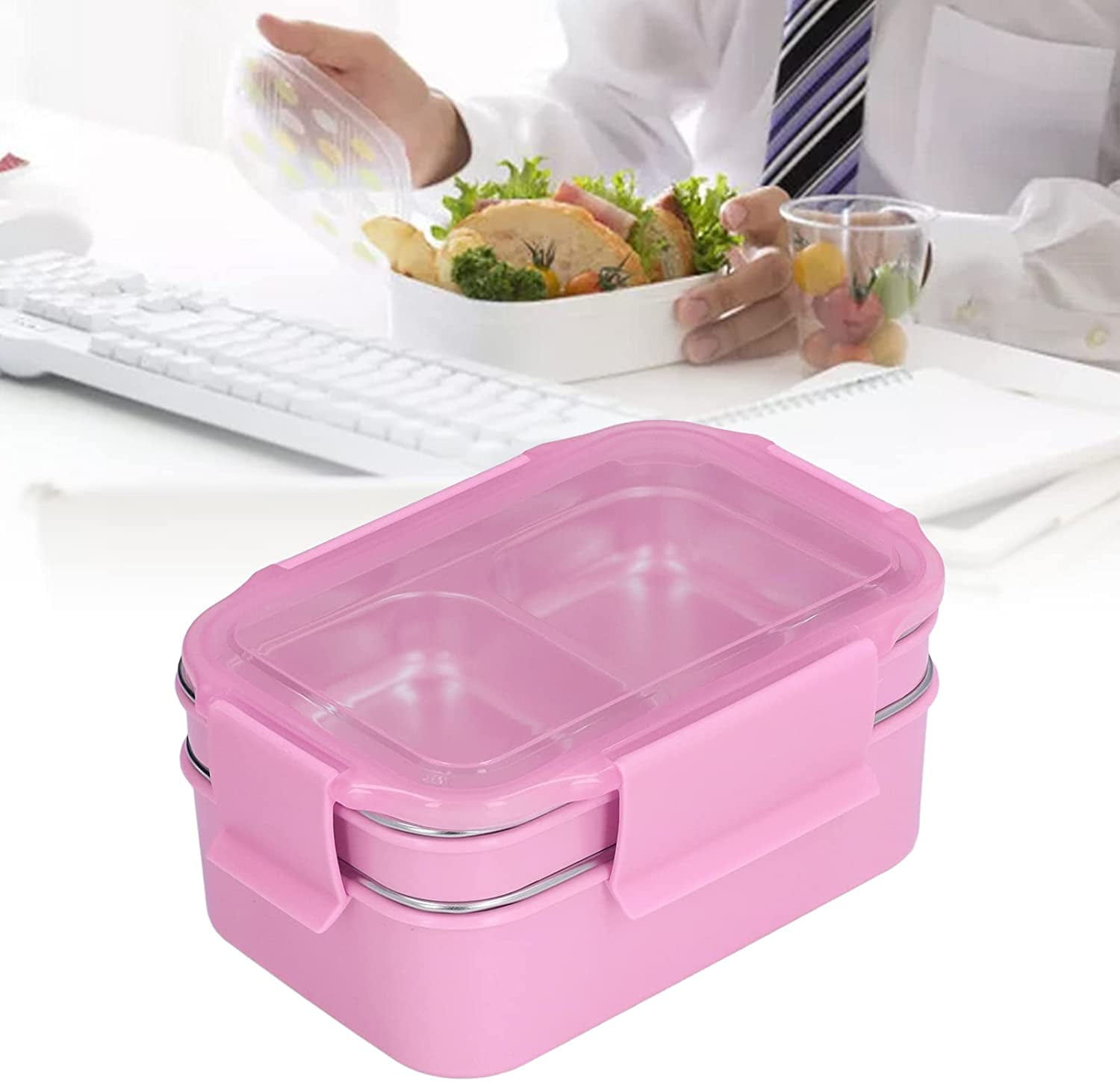 Boîte à Lunch En Acier Inoxydable 304, Boîte à Lunch à Double