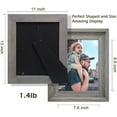 thumbnail image 2 of Rustic 8x10 Picture Frames, Solid Wood Photo Frame with Glass Front, Wall Mounting or Tabletop Display, Weathered Grey, 2 of 5