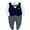 Navy, variant on famuka 0-12 Months Baby Boy Formal Bodysuit One Piece Gentleman Romper