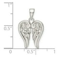 thumbnail image 3 of Finest Gold Sterling Silver Polished Angel Wings Pendant, 3 of 3