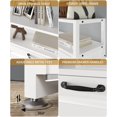 thumbnail image 6 of Shoe Cabinet with 3 Doors , Slim Freestanding Wood Shoe Storage Organizer White, 6 of 8