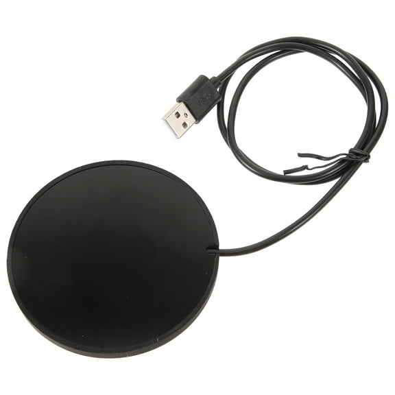 WRISTBIQUE Mug Warmer Pad Heating Coaster Black 1Set