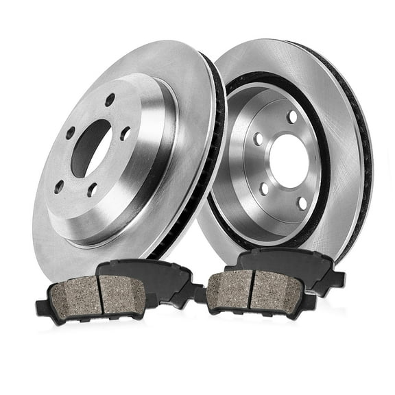 Callahan Brake Parts Brake Kit for Lexus LS460 2007-2017 Rear Replacement Brake Rotors with Ceramic Brake Pads EBYK011537