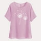 thumbnail image 4 of Vestidos Casuales Para Mujer, Blusas De Mujer De Moda Camisetas estampadas de moda para mujer, blusas casuales de lino holgadas de manga corta con cuello redondo y raglán, 4 of 6