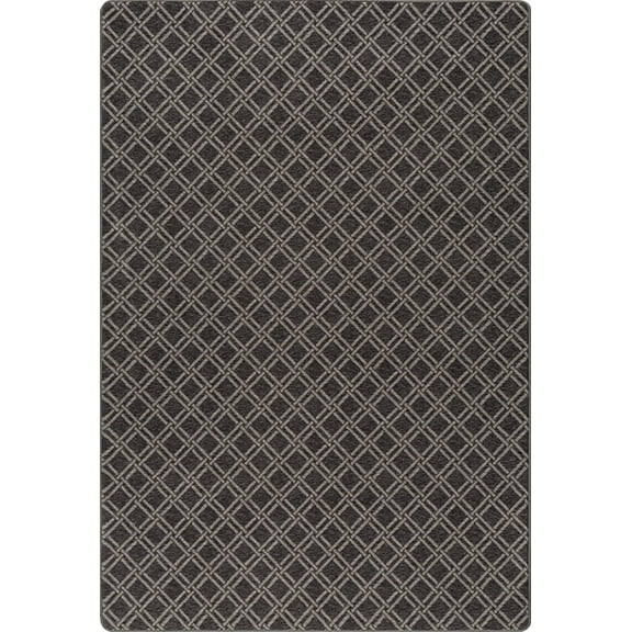 Milliken Imagine Area Rug CANOVA LATTICE BLACK Canova Lattice Black 5 4 x 7 8 Rectangle