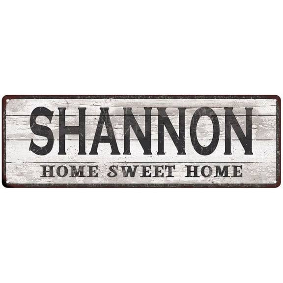 SHANNON Home Sweet Home Country Look 6x18 Metal Sign 106180045771