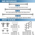 thumbnail image 4 of Urbanest Semplice Flat Button 1" 5/8" Double Drapery Curtain Window Rod Set - 48" to 84", Brushed Steel, 4 of 6