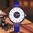 thumbnail image 4 of Fashionable Alloy Watch Round Dial Analog Display Quartz Wristwatch Royal Blue, 4 of 8