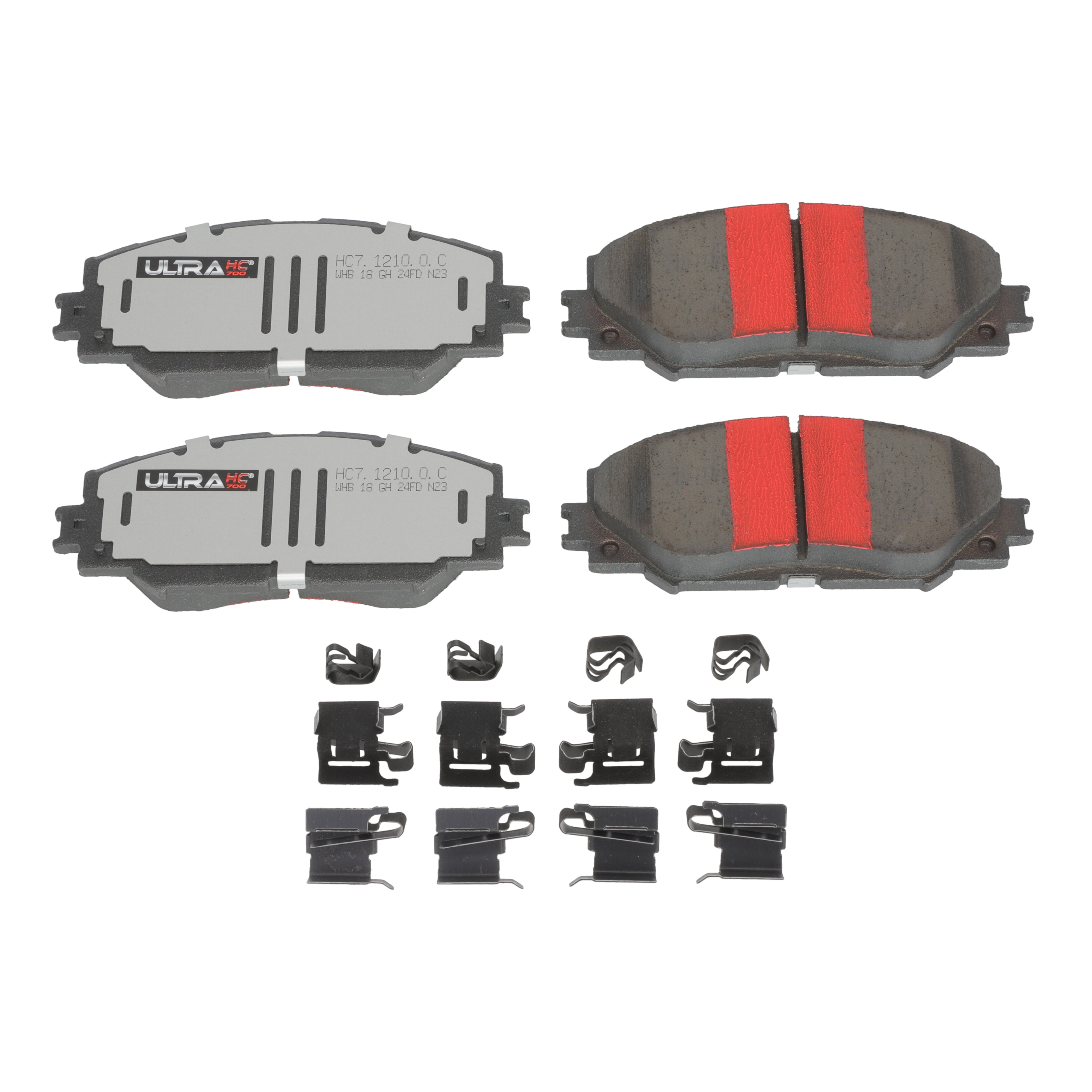 UltraHC 700 Brake Pad Set, Front HC7.1210.0.C, Toyota Corolla 2019-2009