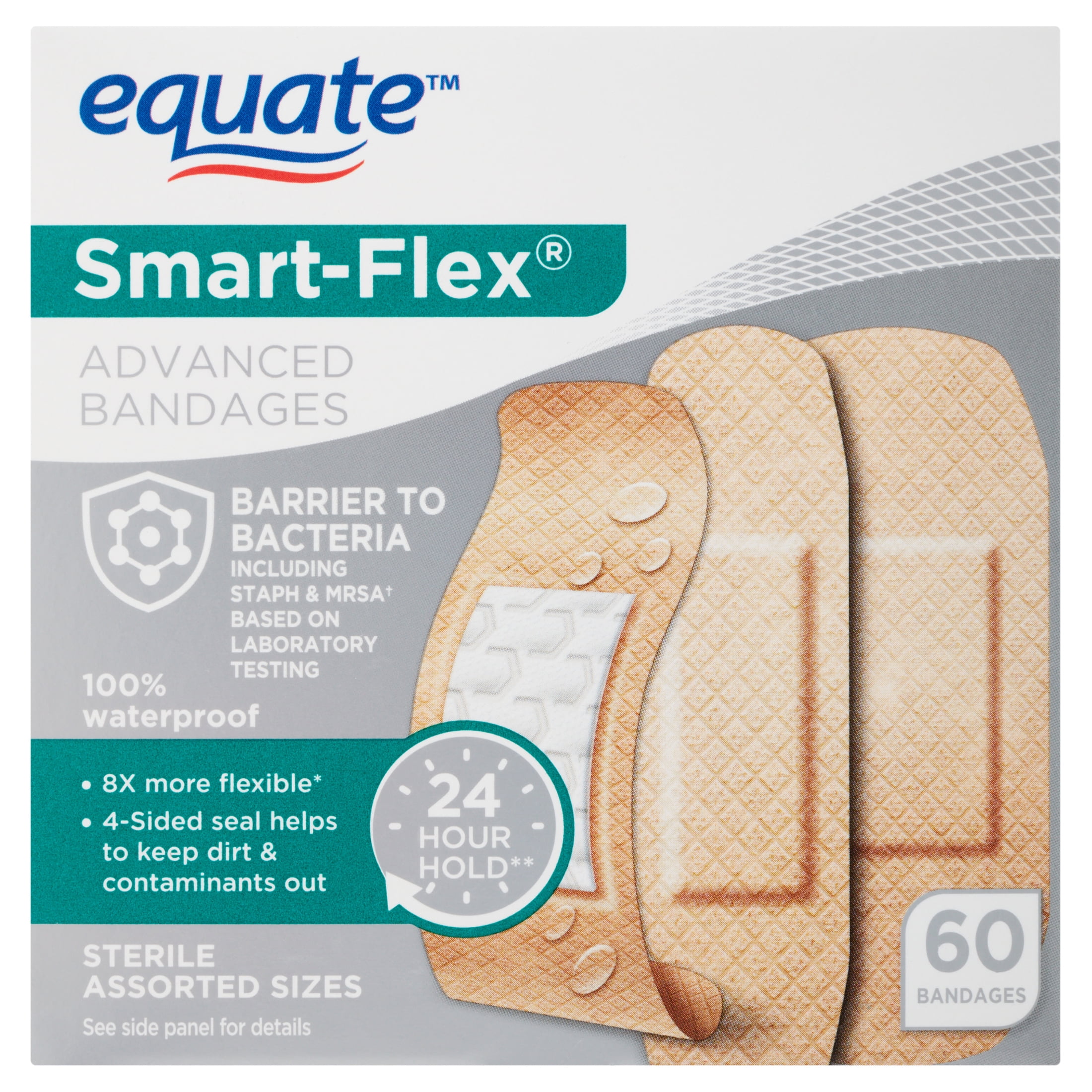 Equate Smart-Flex Advanced Bandages, 60 Count