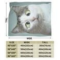 thumbnail image 3 of Kll Fleece Blanket Plush Throw Blanket Funny Cat,Soft Fuzzy Cozy Flannel Blanket For Couch Sofa Bed.(60"X50"), 3 of 9